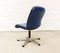 Swiss Executive Desk Chair in Ocean Blue Leather from Sitag, 1970s, Image 4