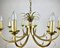 Gilt Brass Chandelier from S.A. Boulanger in the style of Maison Bagues, 1970s, Image 4