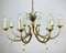 Gilt Brass Chandelier from S.A. Boulanger in the style of Maison Bagues, 1970s 1