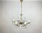 Gilt Metal Frame Crystal Ceiling Lamp, Image 1