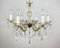 Gilt Metal Frame Crystal Ceiling Lamp, Image 4