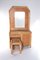 Vintage Faux Bamboo Dressing Table, France, 1980s, Set of 2 1