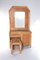 Vintage Faux Bamboo Dressing Table, France, 1980s, Set of 2, Image 1