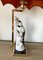 Lámpara de mesa italiana de porcelana pintada a mano, Imagen 3