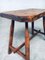 Handcrafted Wabi-Sabi Oak Side Table, Belgium, 1930s, Image 16