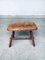 Handcrafted Wabi-Sabi Oak Side Table, Belgium, 1930s, Image 10