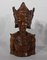 Esculturas de bailarinas indonesias de madera maciza, siglo XX. Juego de 2, Imagen 9