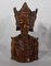 Indonesian Dancer Sculptures in Massive Wood, 20th-Century, Set of 2 9