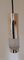 Zylindrische deutsche Deckenlampe aus verchromtem Metall mit Reliefglas und schwarzer Kunststoffhalterung von Kaiser, 1970er 3
