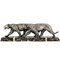 Art Deco Sculpture of Two Panthers from Rulas, France, 1930s, Image 1