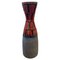 Mid-Century Modern Red and Black Fat Lava Ceramic Vase by Roth, 1970s 1