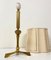 Französische Dreibein Tischlampe aus Messing, 1950er 9
