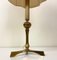 Französische Dreibein Tischlampe aus Messing, 1950er 4
