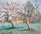 Paul-Émile Pissarro, Pommier en Fleurs et Pommier Mort, Milieu du 20ème Siècle, Huile sur Toile 1