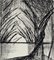Bernard Buffet, Allée d'arbres, 1959, Drypoint Etching 3