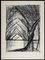 Bernard Buffet, Allée d'arbres, 1959, acquaforte, Immagine 2