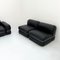 Black Leather Modular 5-Seater Sofa by Rodolfo Bonetto for Tecnosalotto, 1960s 4