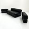 Black Leather Modular 5-Seater Sofa by Rodolfo Bonetto for Tecnosalotto, 1960s 11