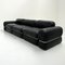 Black Leather Modular 5-Seater Sofa by Rodolfo Bonetto for Tecnosalotto, 1960s 9