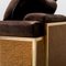 Vienna Straw & Suede Leather Armchair attributed to Gianluigi Gorgoni, 1970s, Image 4