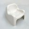 Chaise Toga Blanche par Sergio Mazza pour Artemide, 1960s 6