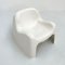 Weißer Toga Stuhl von Sergio Mazza für Artemide, 1960er 6