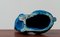 Blaue handgemachte Katze aus Keramik von Aldo Londi für Bitossi, Italien 2