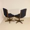 Swivel Armchairs in Wood, 1970s, Set of 2, Image 9