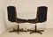 Swivel Armchairs in Wood, 1970s, Set of 2 8