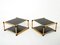 Italian Bamboo, Brass and Wood Side Tables by Alberto Smania, 1970s, Set of 2, Image 7