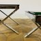 Vintage Italian Glass and Chrome Coffee Tables, 1970s, Set of 2 8