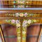 English Edwardian Glazed Display Cabinet with Flower Decoration, 1910s 7