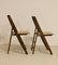 Vintage Folding Chairs with Sculpted Backrests, 1950s, Set of 2 10