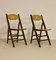 Vintage Folding Chairs with Sculpted Backrests, 1950s, Set of 2 17