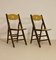 Vintage Folding Chairs with Sculpted Backrests, 1950s, Set of 2, Image 17