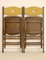 Vintage Folding Chairs with Sculpted Backrests, 1950s, Set of 2 5