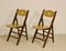 Vintage Folding Chairs with Sculpted Backrests, 1950s, Set of 2 16