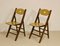 Vintage Folding Chairs with Sculpted Backrests, 1950s, Set of 2, Image 16