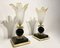 Lámparas de mesa vintage con flores, años 70. Juego de 2, Imagen 7