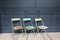 Industrial Folding Chairs, Set of 3 2