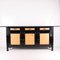 Japanisches Vintage Sideboard aus lackiertem Bambus 8