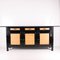 Vintage Japanese Lacquer and Woven Bamboo Sideboard 8