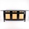 Vintage Japanese Lacquer and Woven Bamboo Sideboard 1