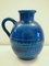 Rimini Blue Ceramic Pitcher by Aldo Londi for Bitossi, Image 1