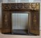 Antique French Bronze and Brass Fire Place Insert Surround, Image 1