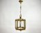 Antique Lantern Lamp in Cut Glass and Bronze, France, 1920s, Image 1