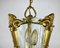 Lanterna antica in vetro intagliato e bronzo dorato, anni '20, Immagine 5