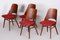 Czech Beechwood Chairs by Oswald Haerdtl, 1950s, Set of 4 5