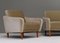 Scandinavian Mohair Curved Sofa and Armchair, Denmark, 1950s, Set of 2, Image 14