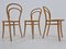 legno curvato nr. Sedie da 14 di Michael Thonet, anni '50, set di 3, Immagine 5